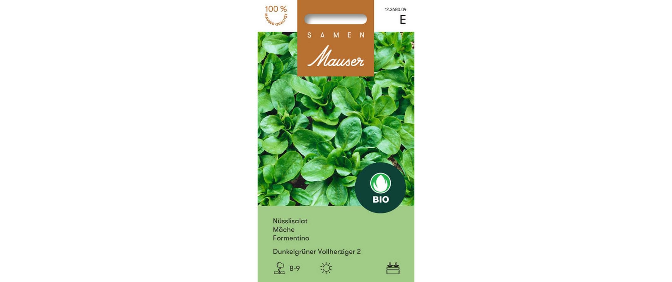 Samen Mauser Nüsslisalat dunkelgrüner 5 g ca. 1-2m2 Vollherziger 2, Bio-Knospe