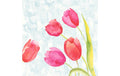 Duni Servietten 4-lagig Painted Tulips 40x40cm, 50 Stk.
