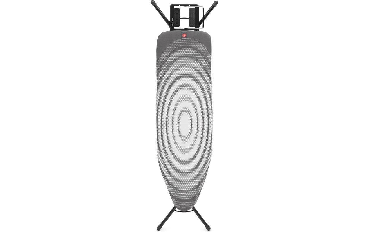 Brabantia Bügeltisch B 124 x 38 cm Dst-Mulde - Titan Oval Black