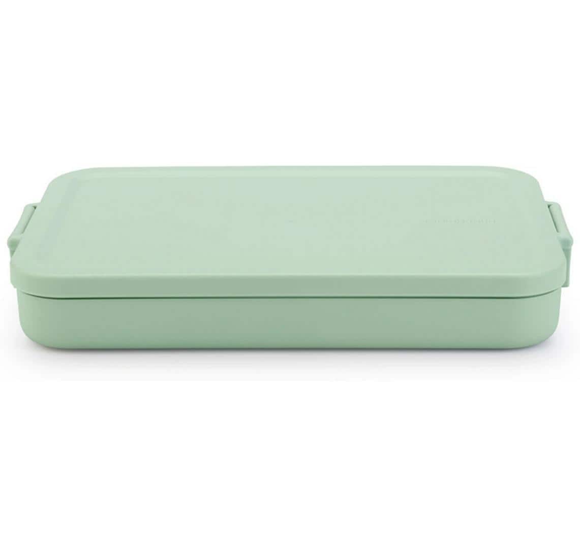 Brabantia Lunchbox Make & Take Flach B: 25.5 L:  16.6, H: 3.7cm, Jade Green