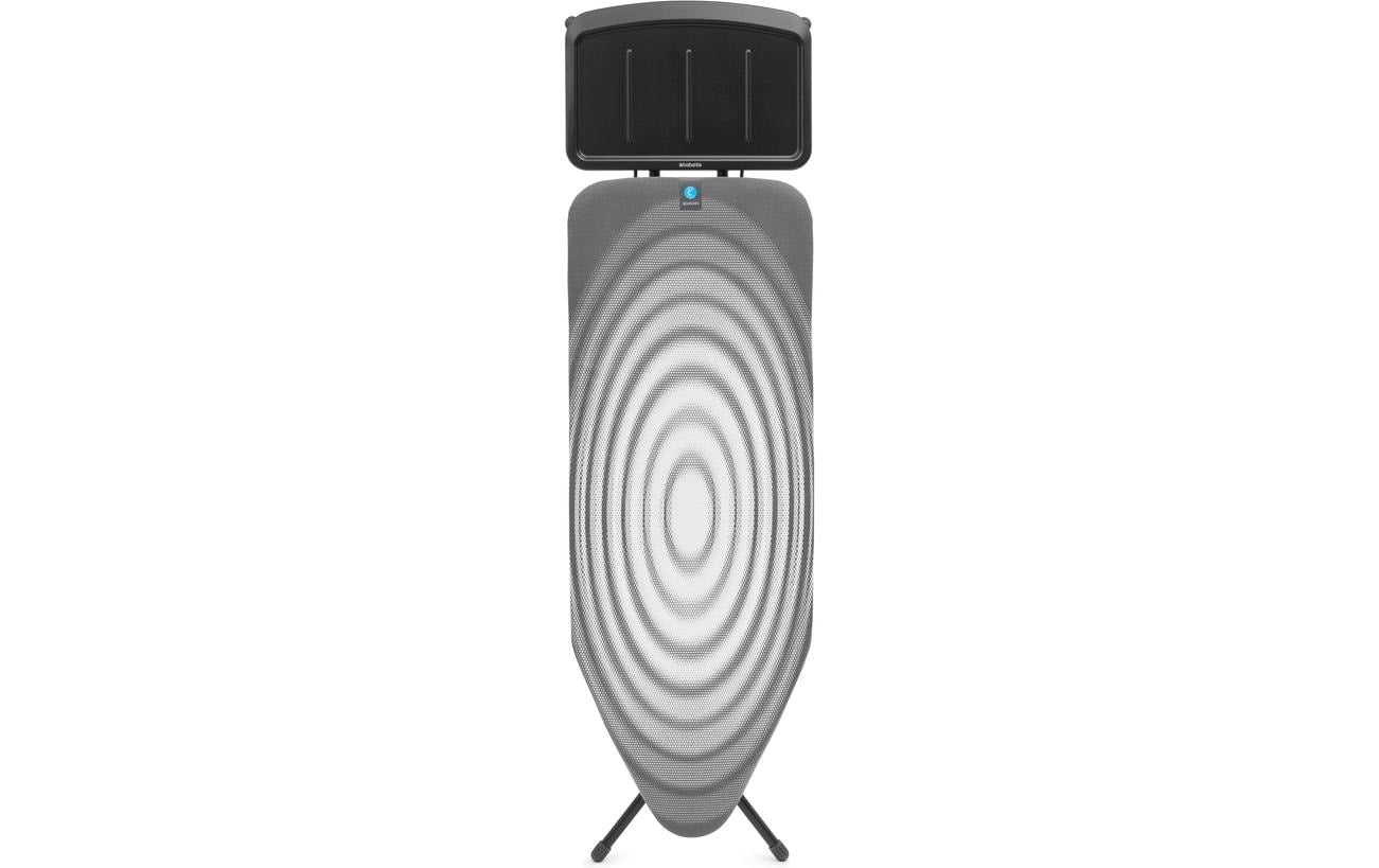 Brabantia Bügeltisch C 124 x 45 cm Dst-Ablage Solid - Titan Oval/Black