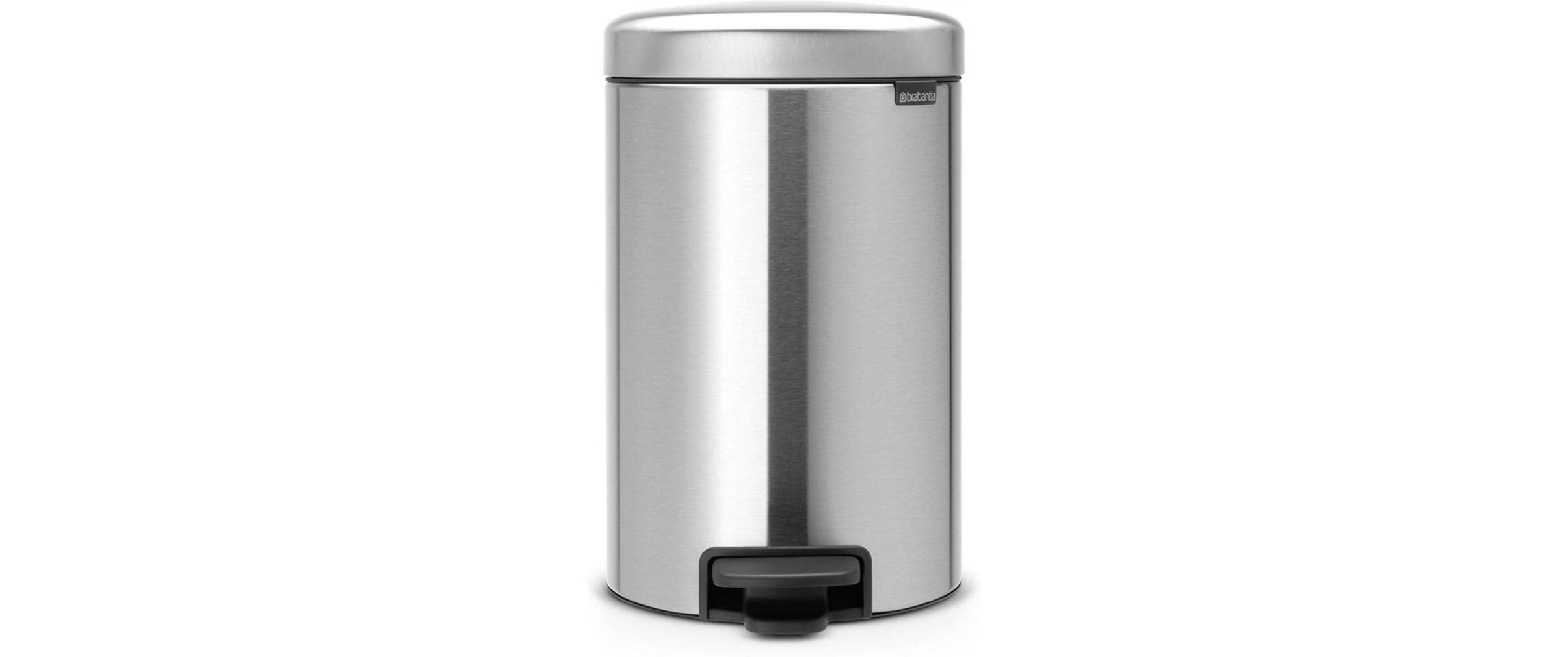 Brabantia NewIcon Treteimer 12 Liter Matt Steel Fingerprint Proof