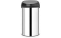 Brabantia Toucheimer Touch Bin 60 Liter, Brilliant Steel/Deckel Schwarz