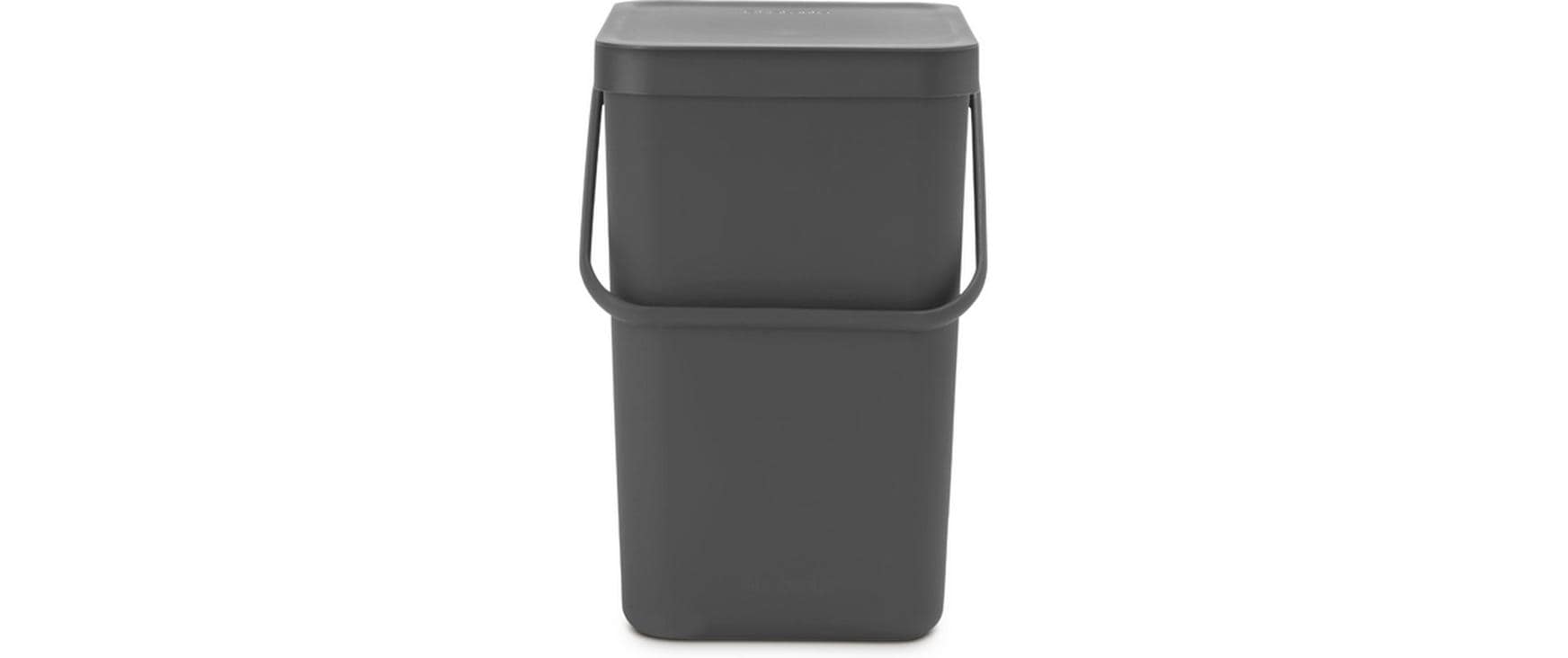 Brabantia Sort & Go Recyclingbehälter Inhalt 25 Liter, Grey