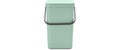 Brabantia Sort & Go Recyclingbehälter Inhalt 25 Liter, Jade Green