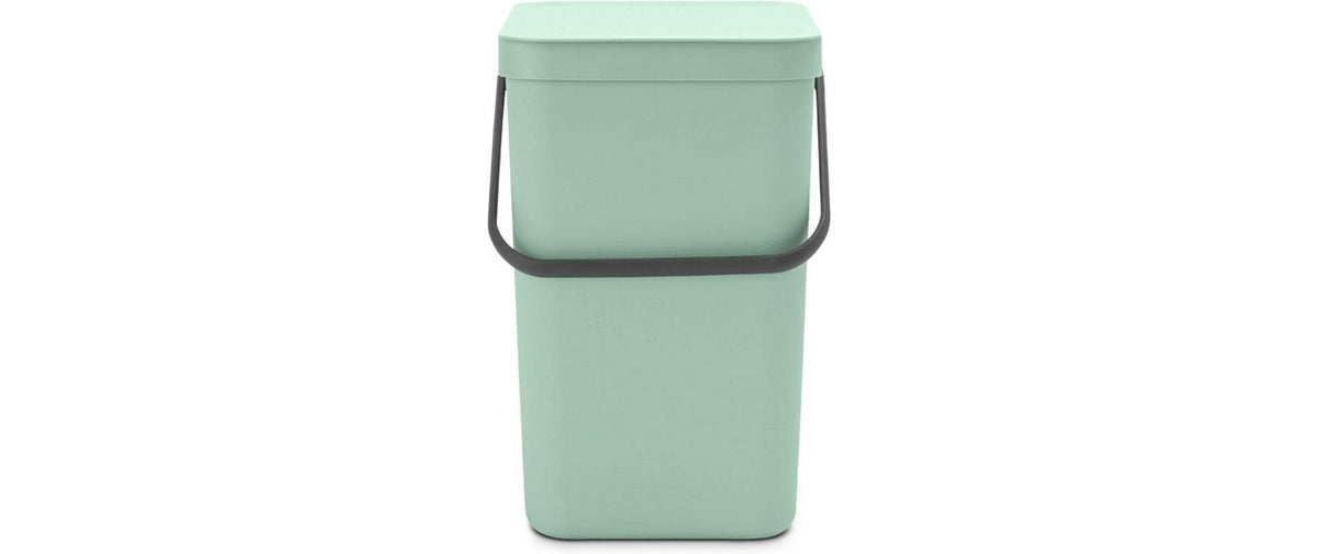 Brabantia Sort & Go Recyclingbehälter Inhalt 25 Liter, Jade Green