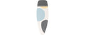 Brabantia Bügelbrettbezug D 135 x 45 cm 8 mm Schaumstoff, Spring Bubbles
