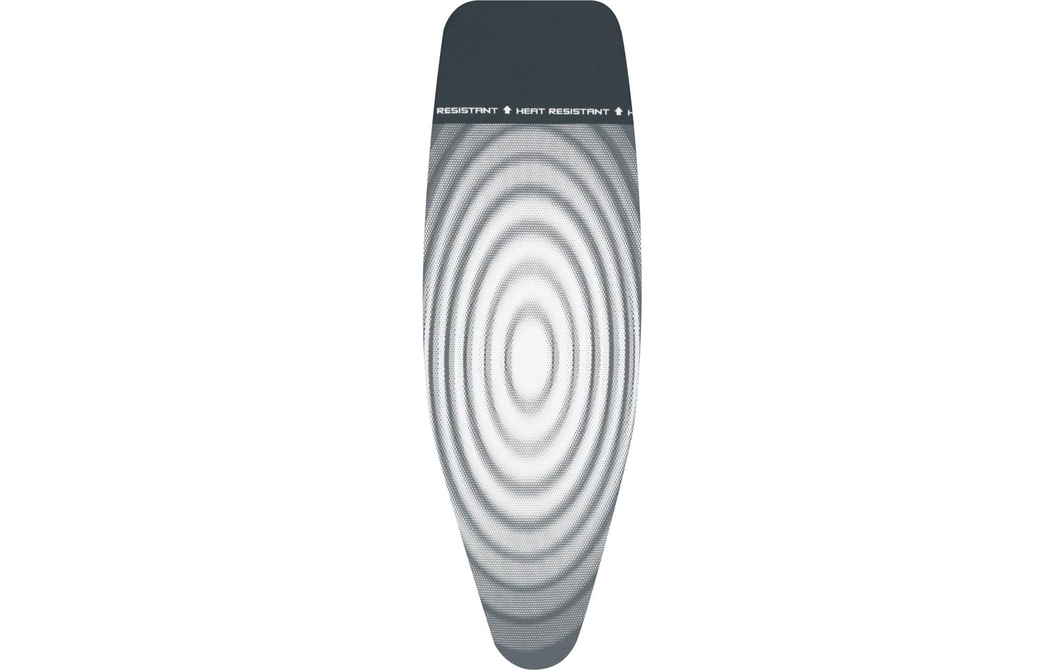 Brabantia Bügelbrettbezug D 135 x 45 cm 8 mm Schaumstoff, Titan Oval