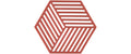 Zone Topfuntersetzer Hexagon, Burned Red 16x14x0.9 cm (LxBxH), Silikon