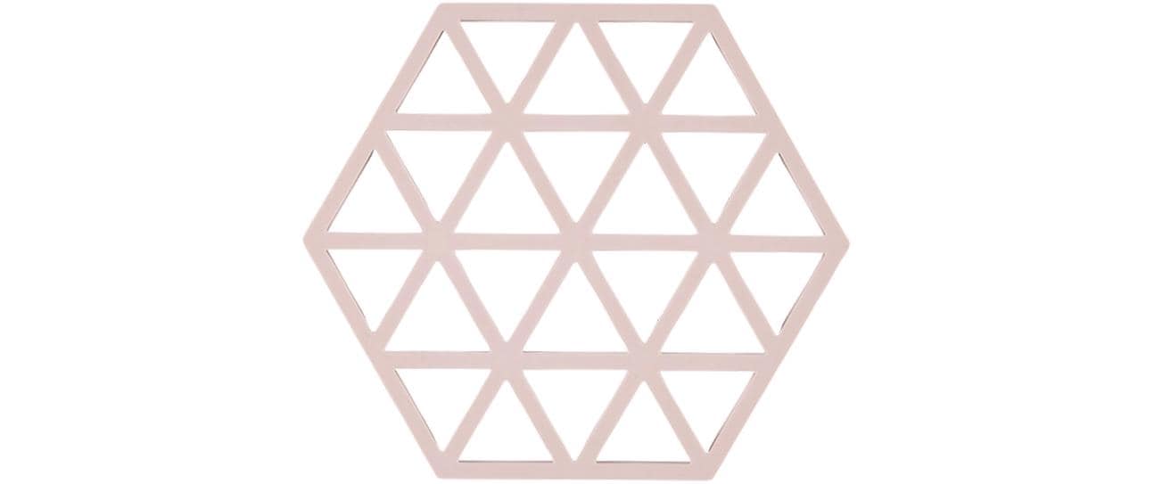 Zone Topfuntersetzer Triangles, Rose 16x14x0.9 cm (LxBxH), Silikon