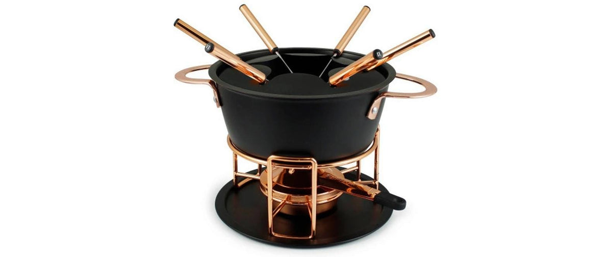 SWISSMAR Realp Fondue-Set 11-tlg aus Aluguss 1.5l, 6 Pers.