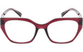 SMARTY Lesebrille Dische Stärke +2.00, Transp. Burgundy
