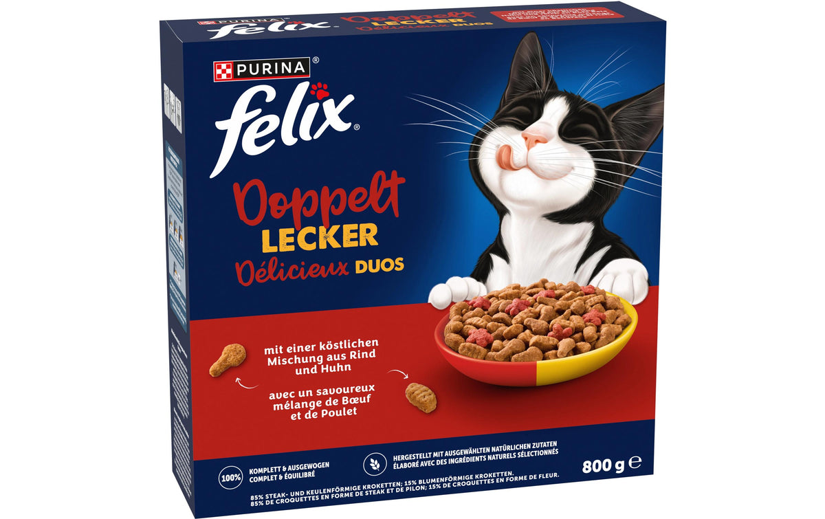 Felix Doppelt Lecker Adult Fleisch 800g 0.8 kg