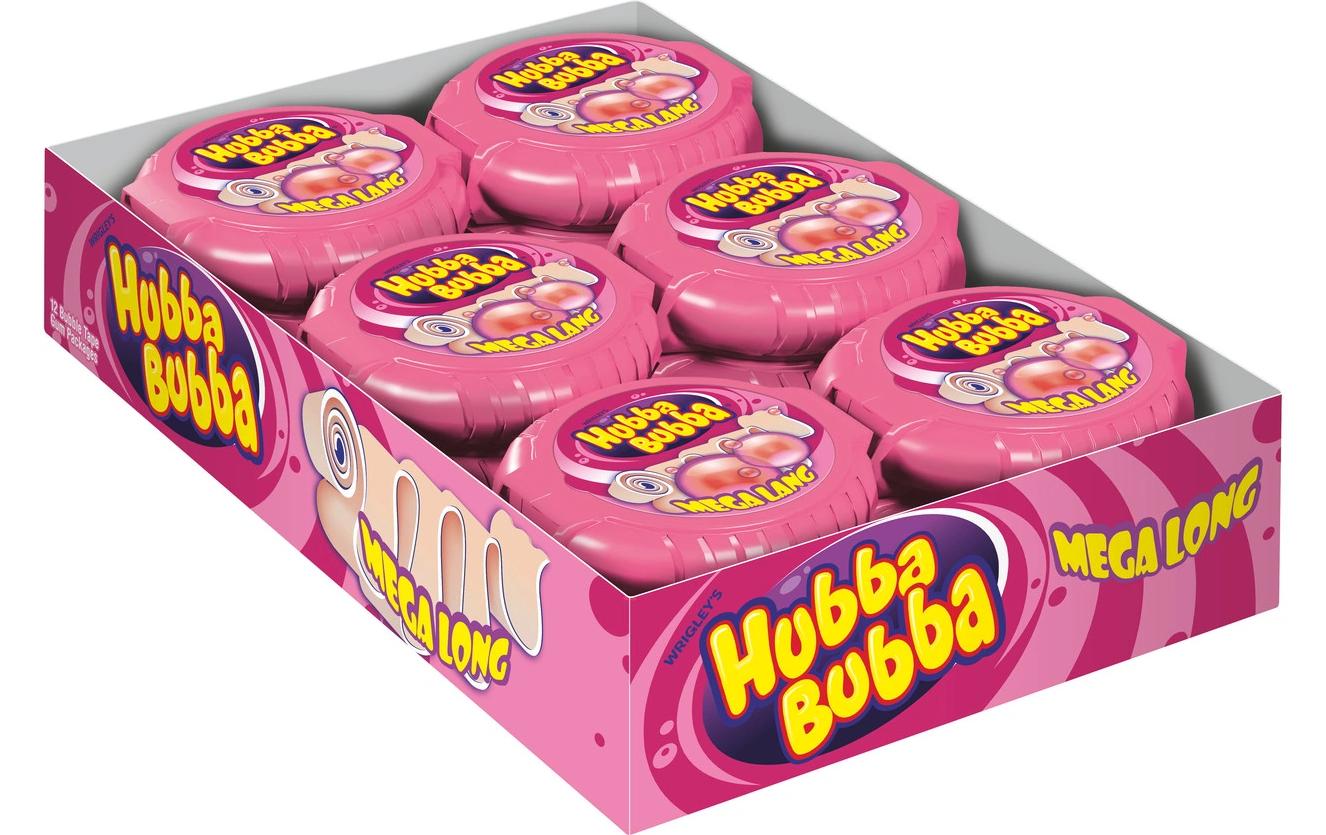 Hubba Bubba Rolle Mega Lang Fancy Fruit 12 x 56 g