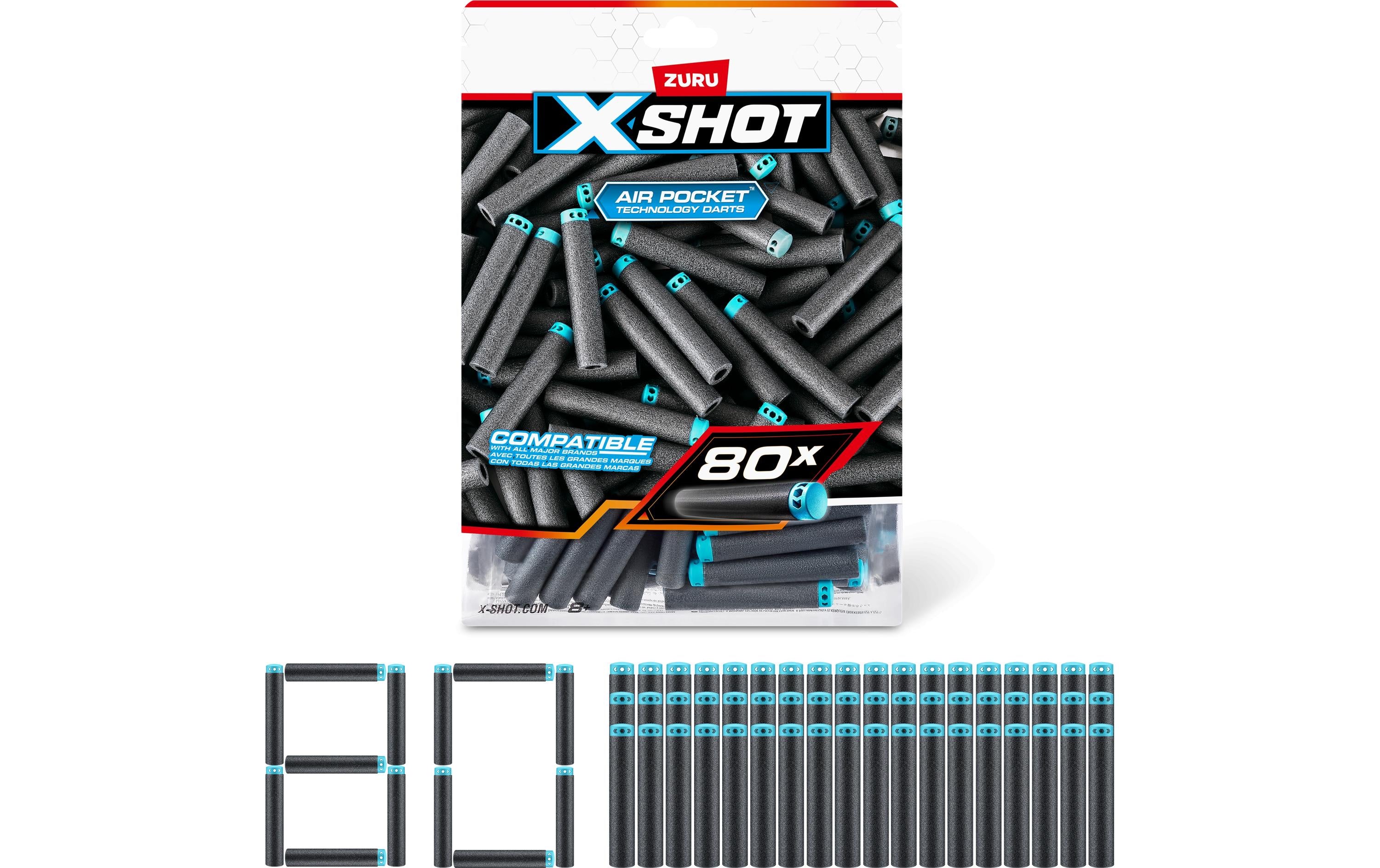 XSHOT Excel Nachfüllpackung 80 Darts Series 1