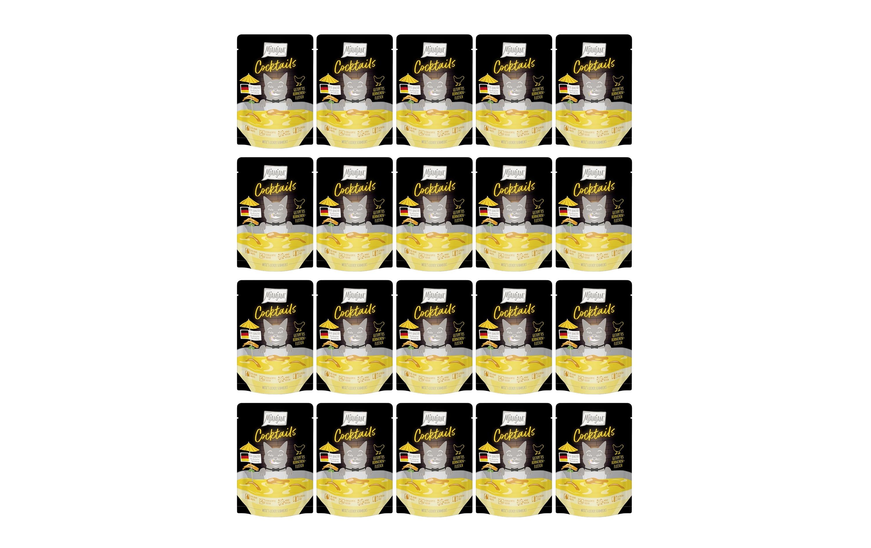 Mjamjam Cat Cocktail Hühnchenfleisch KIT 20x40g