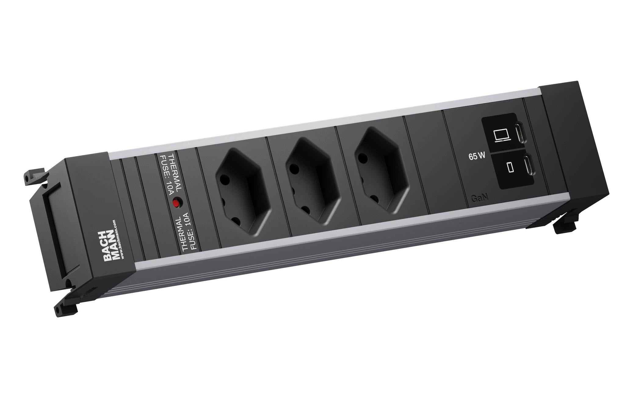 POWER FRAME M 3xT13 1xUSB C/C 65W 0,2m