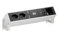 DESK2 2xT13 1xUSB C/C 65W CM 0,2m RAL9010