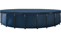 7,3m x 20cm runde Allwetter-Deluxe PoolabdeckungDunkelblau