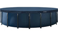 6,1m x 20cm runde Allwetter-Deluxe PoolabdeckungDunkelblau