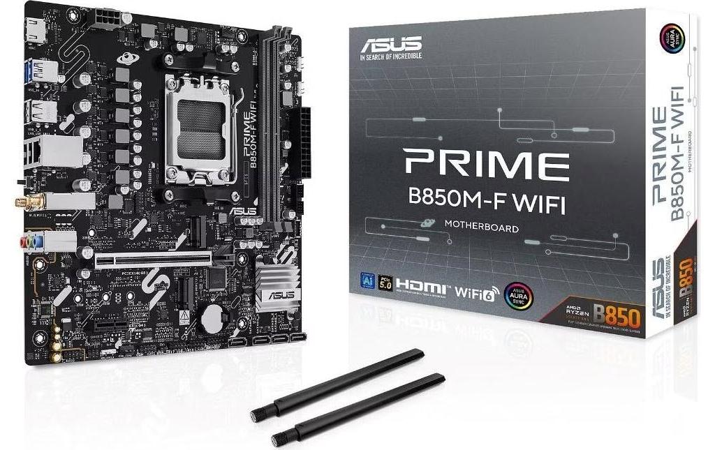 ASUS PRIME B850M-F, mATX AM5, B850, 2x DDR5, PCIe 5.0, HDMI