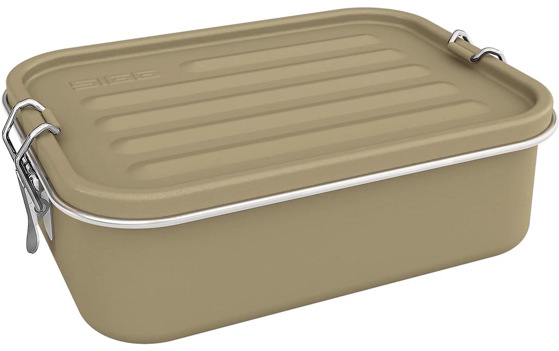 SIGG Lunchbox Gemstone, 1.1L Caramel Sand,Edelstahl,6.8x20x14.5 cm