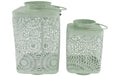 Chalet Windlichter Shine 2-er Set, Grün