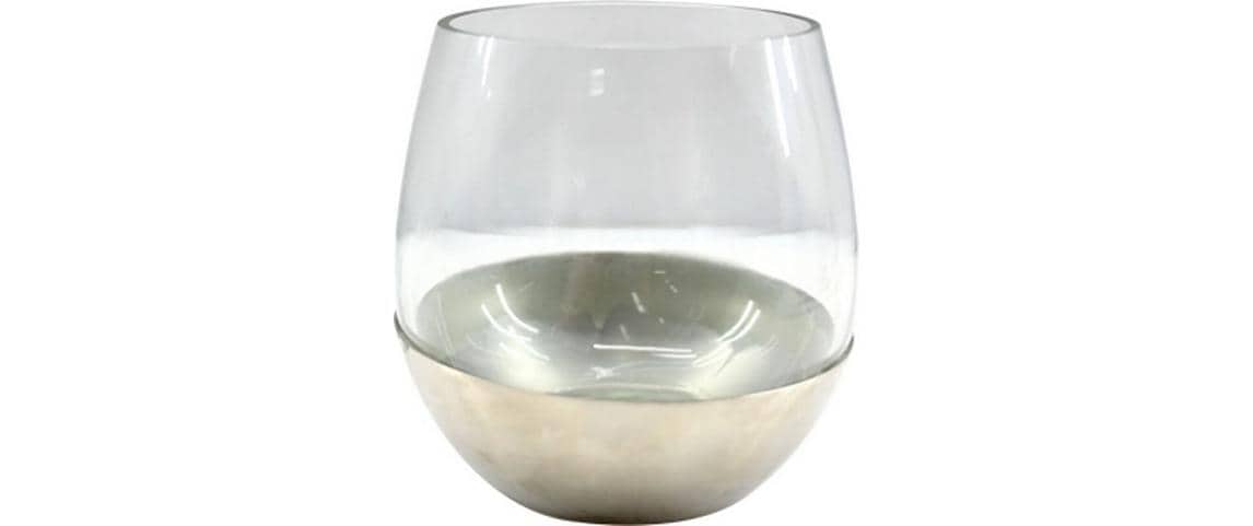 Chalet Teelichthalter Dunham 11 cm, Silber