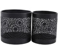 Chalet Teelichthalter Oyolo Set 10x10cm schwarz