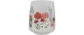 Chalet Teelichthalter Sommerblumen L 16cm weiss