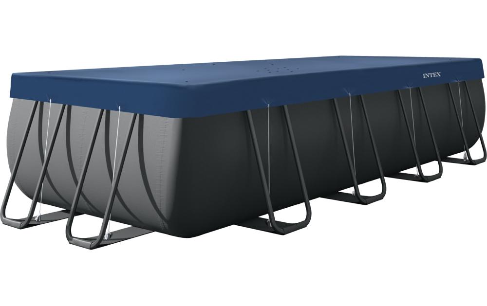 5,49m x 2,74m rechteckige Allwetter-Deluxe Dunkelblau