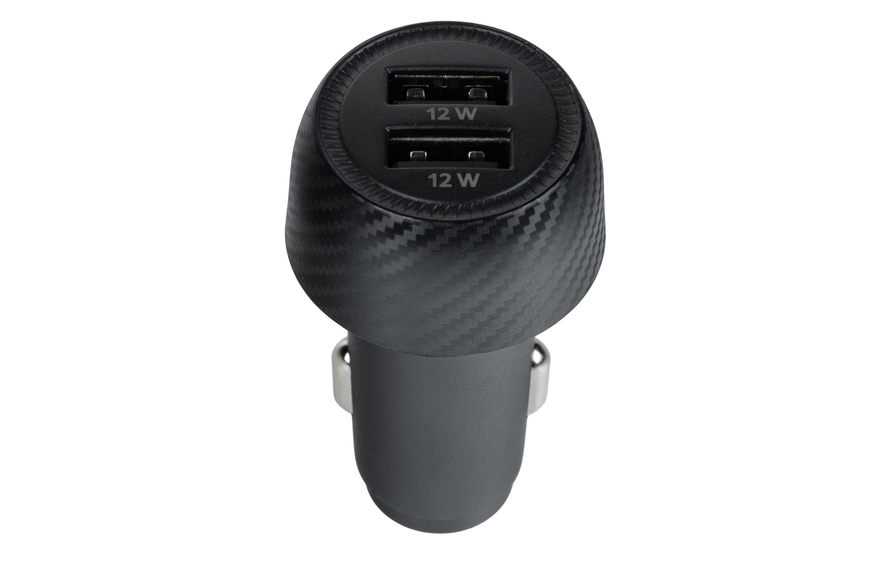 NIZE Basic Dual Car Charger USB 24W 5/2.4A, 2USB 4.8A max| input: DC12-24V