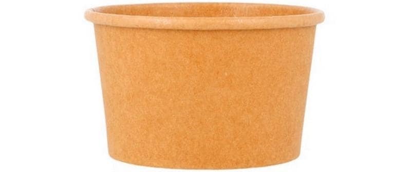 Webstar Glacébecher 240ml 50 Stk Karton, braun, Ø 94 x 55 mm
