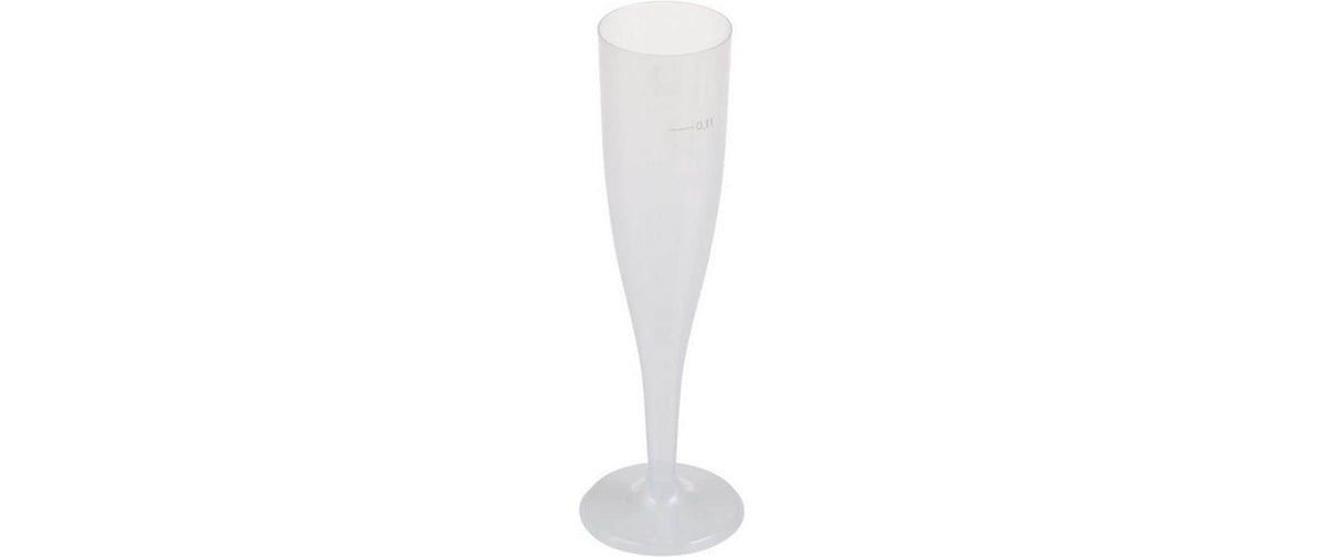 Webstar Champagnerglas 1dl 10 Stk PP, einteilig, geeicht, 1 dl, Ø 47x198 mm