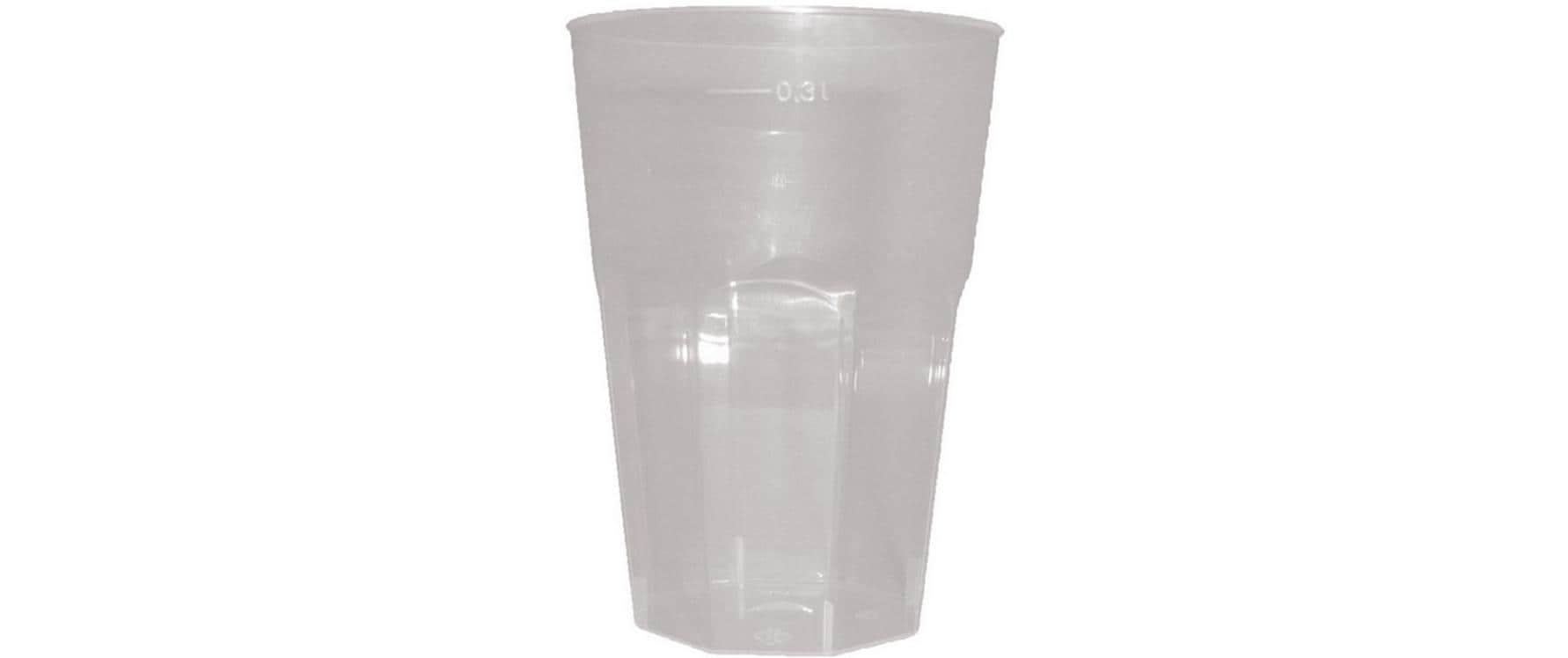 Webstar Cocktailbecher 3dl 30 Stk PP,  8-eckig, geeicht, Ø 79 x 109 mm
