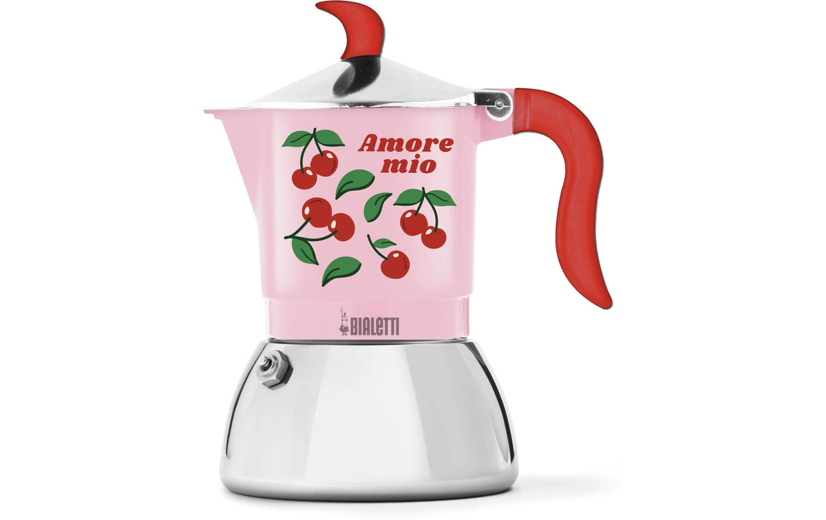 Bialetti Moka Fiammetta Ind 2 Tassen pink Cherries