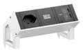 DESK2 1xT13 1xUSB C/C 45W 0,2m INOX