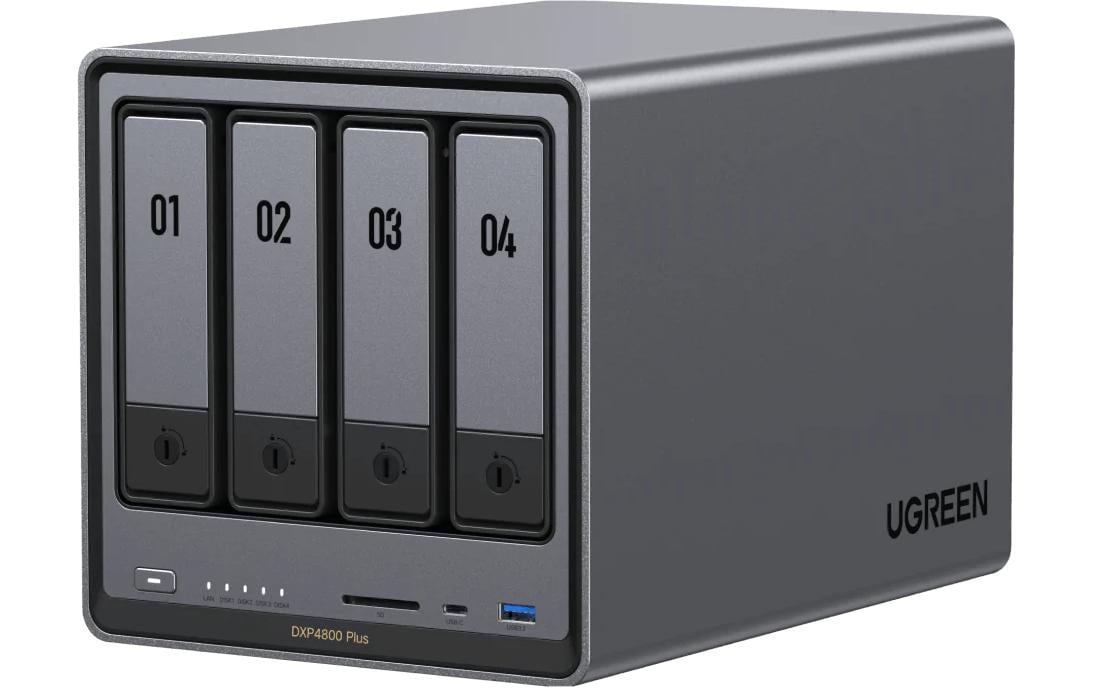 UGREEN NASync DXP4800 Plus, 4-bay Intel Pentium 8505 5-Core, 8GB RAM, no HD