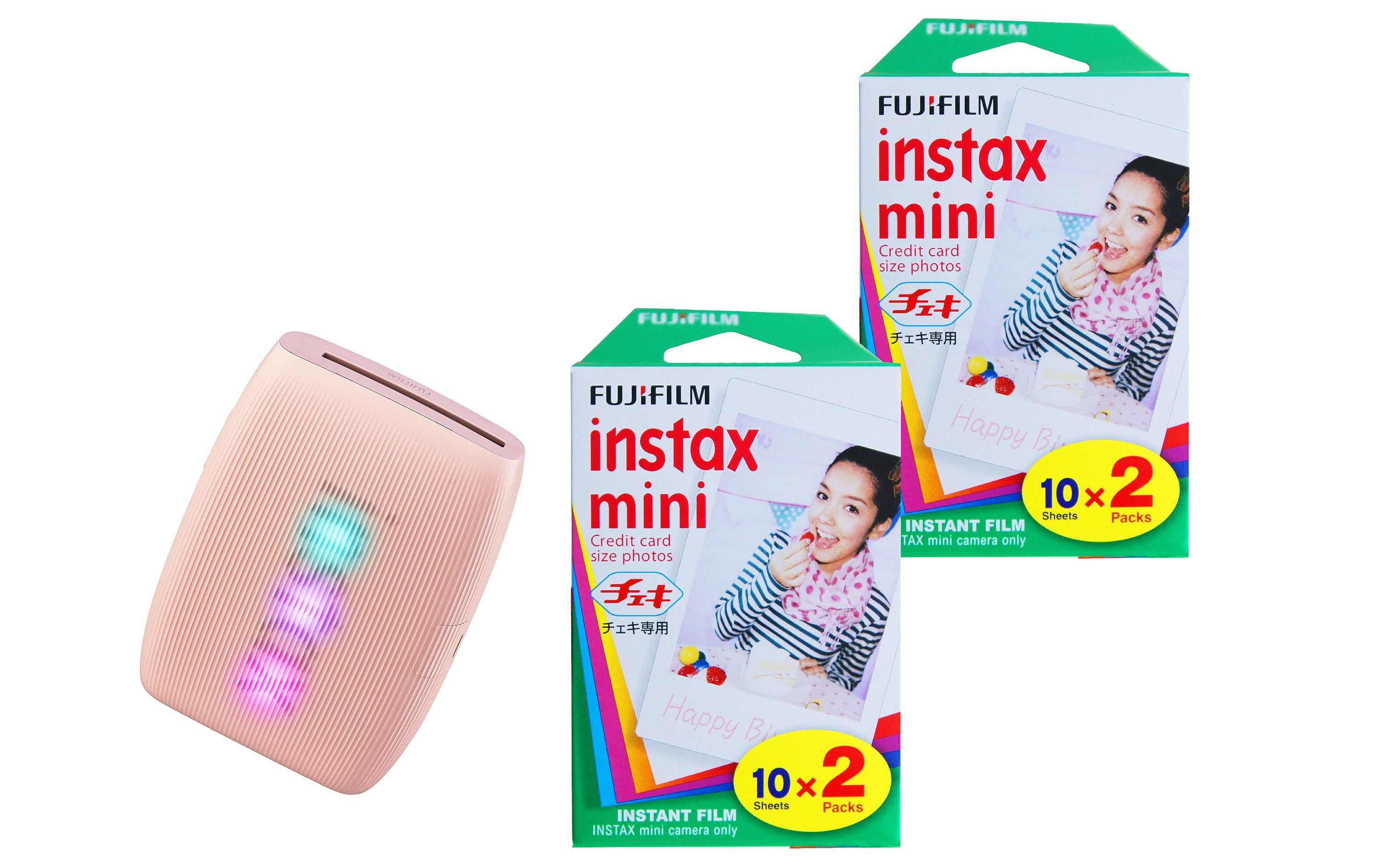 Fujifilm Instax Mini Link3 Rose Pink  KIT Inkl. 2 x Duo Pack
