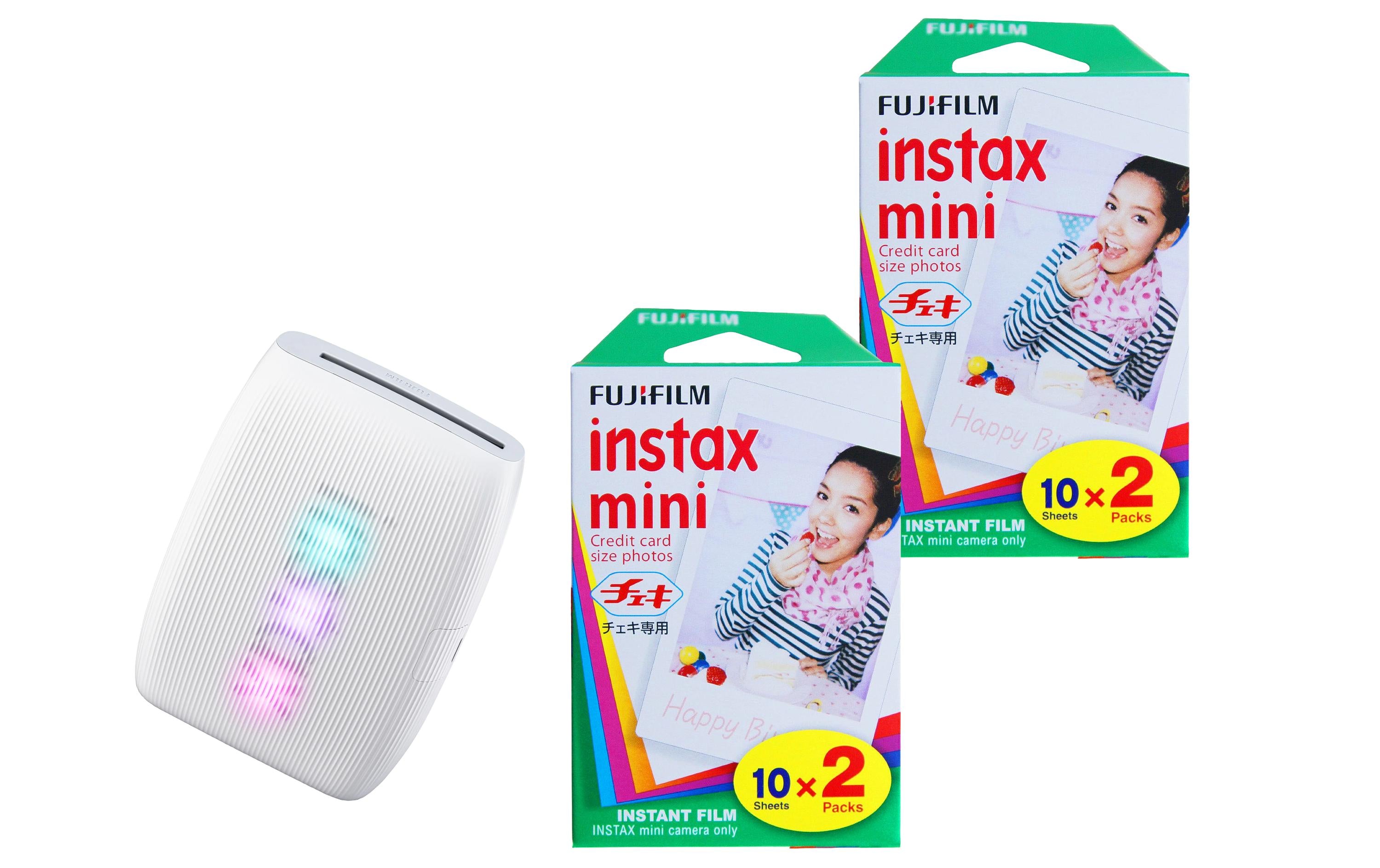 Fujifilm Instax Mini Link3 Clay White  KIT Inkl. 2 x Duo Pack