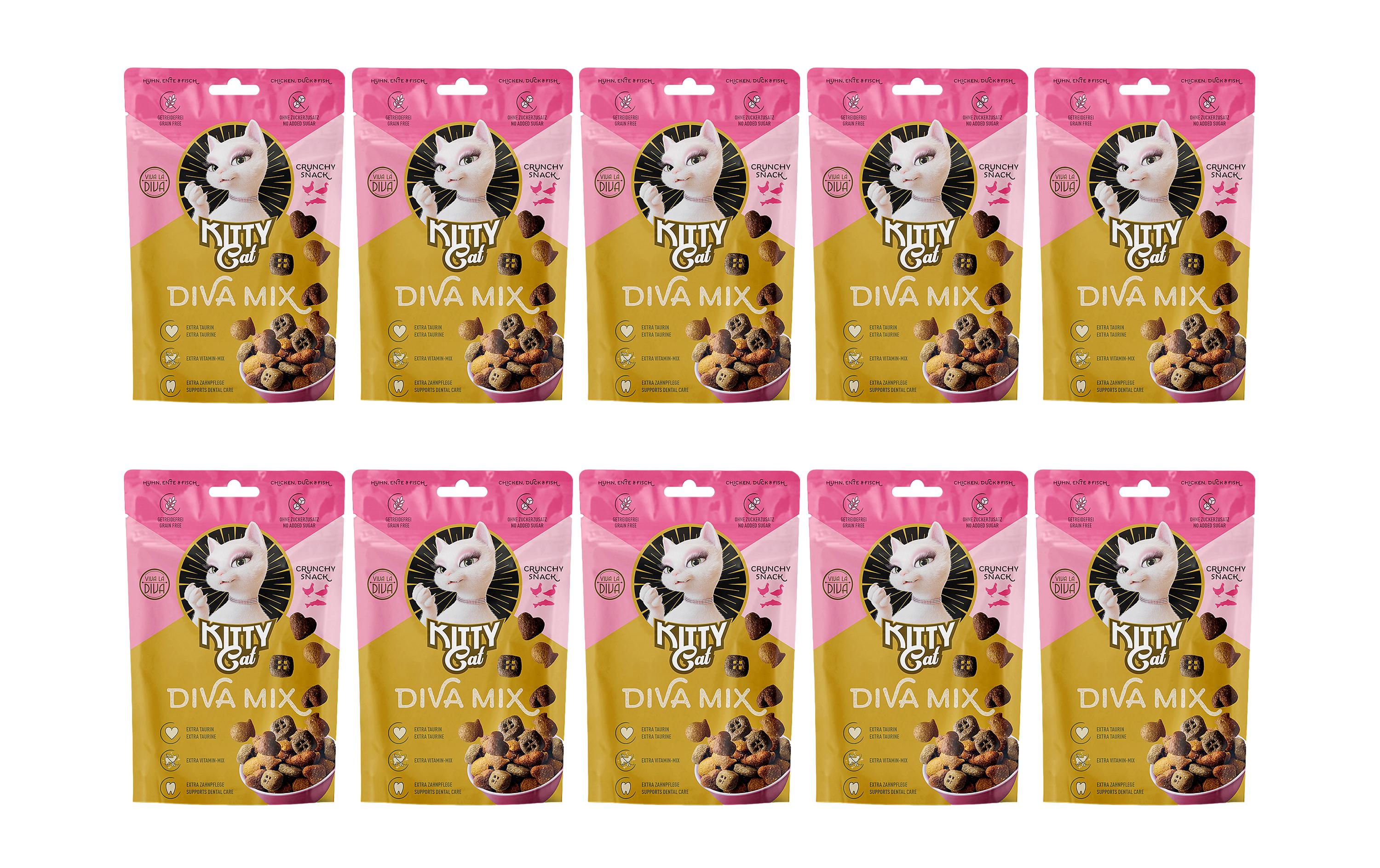 KittyCat Diva Mix Trio Mix Feisch KIT 10x60 g