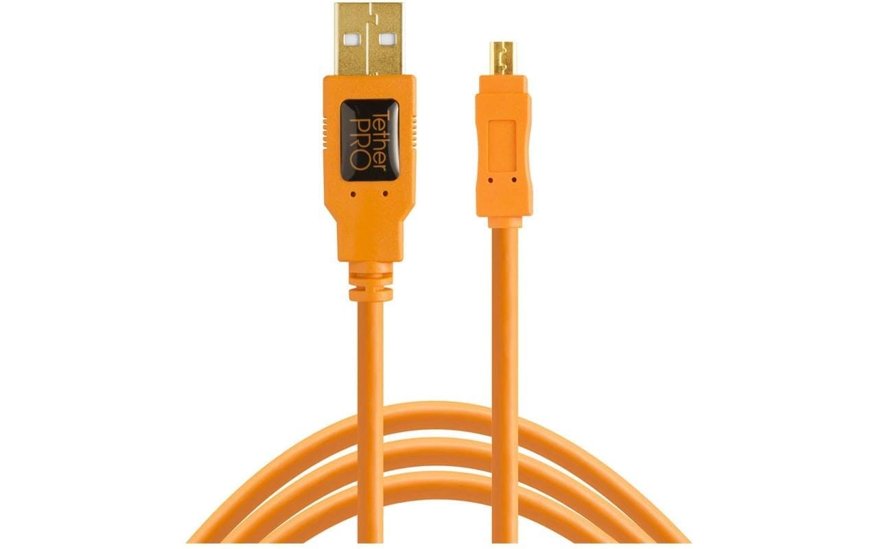 Tether Tools USB 2.0 Type-A to Mini-B Male to Male 30 cm, Orange