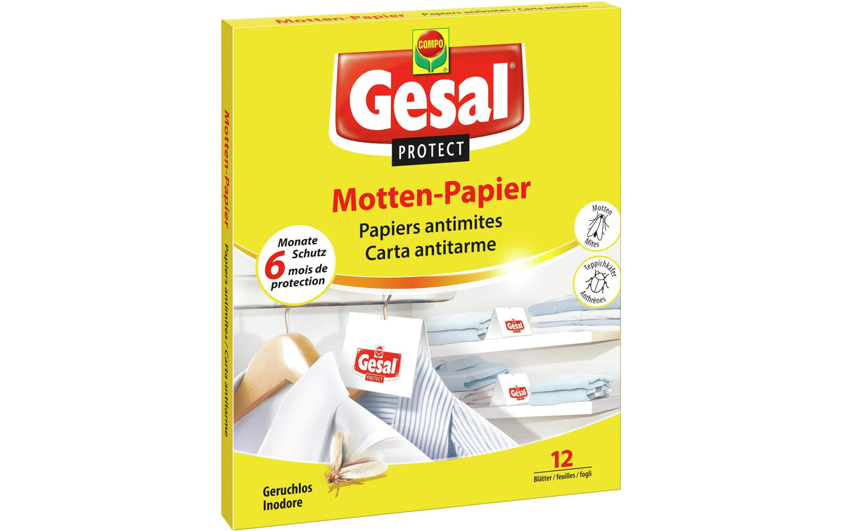 Protect Motten-Papier 12 Blätter Mottenabwehr