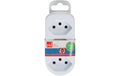 Abzweigstecker ADAPT 3x Typ 13 weiss drehbar Green+Fair
