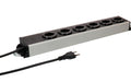 Steckdosenleiste Power Line 6x Typ 13 grau/schwarz 3.0m Magnet