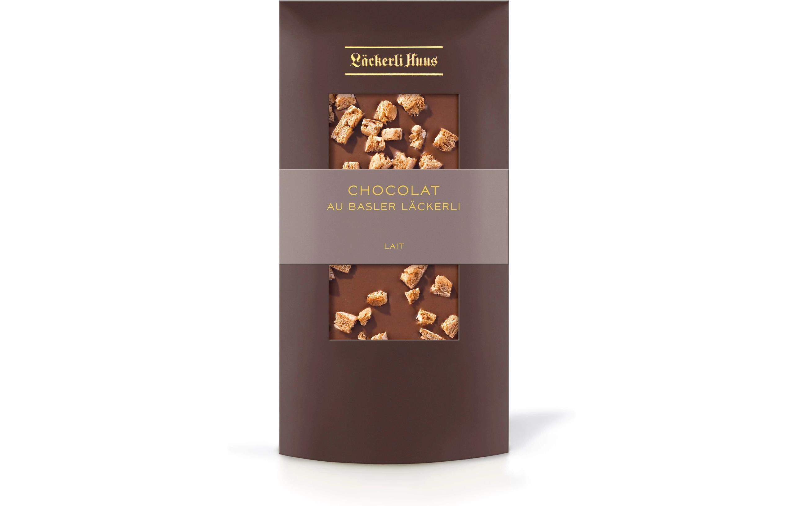 Chocolat au Basler Läckerli lait Packung 100 g