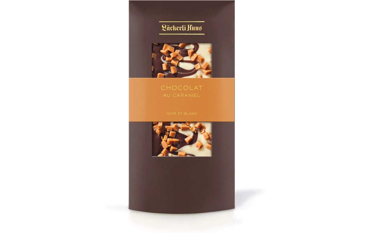 Chocolat au Caramel noir et blanc 100 g