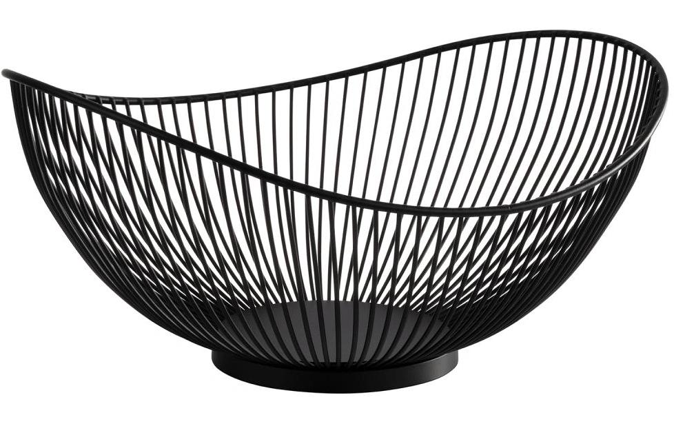 APS Früchtekorb SVART 29.5 x 25.5 x 13.5 cm, Schwarz