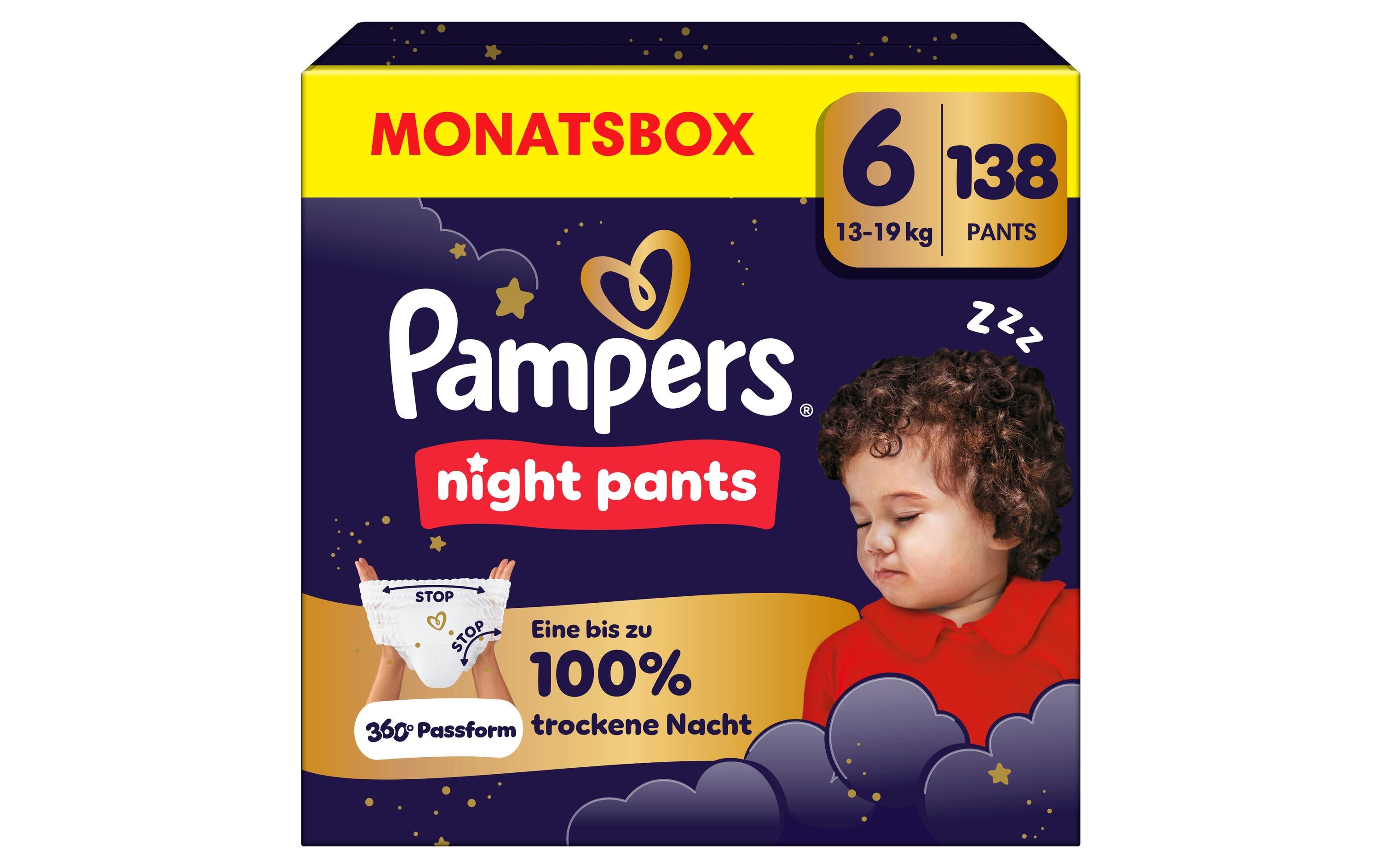 Pampers Baby Dry Night Pants Gr. 6 MonatsBox / 138 Stück