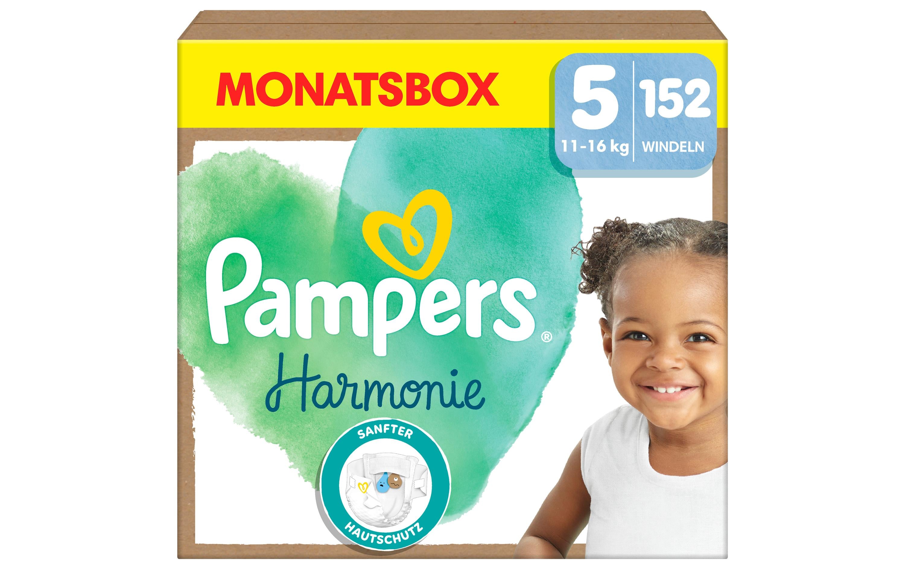 Pampers Harmonie Gr.5 Junior 11+ kg Monatsbox / 152 Stück